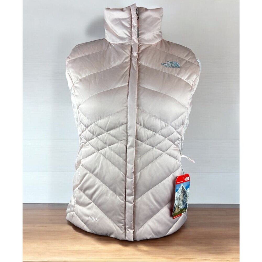 NWT The North Face Aconcagua Vest Purdy Pink Goose Down Full Zip Women's Medium - Picture 16 of 16